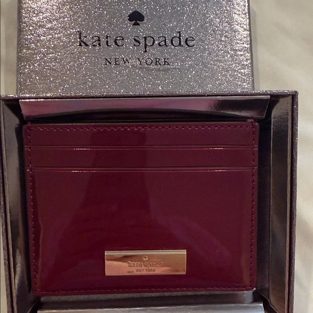 Kate Spade Deep Red Card Holder